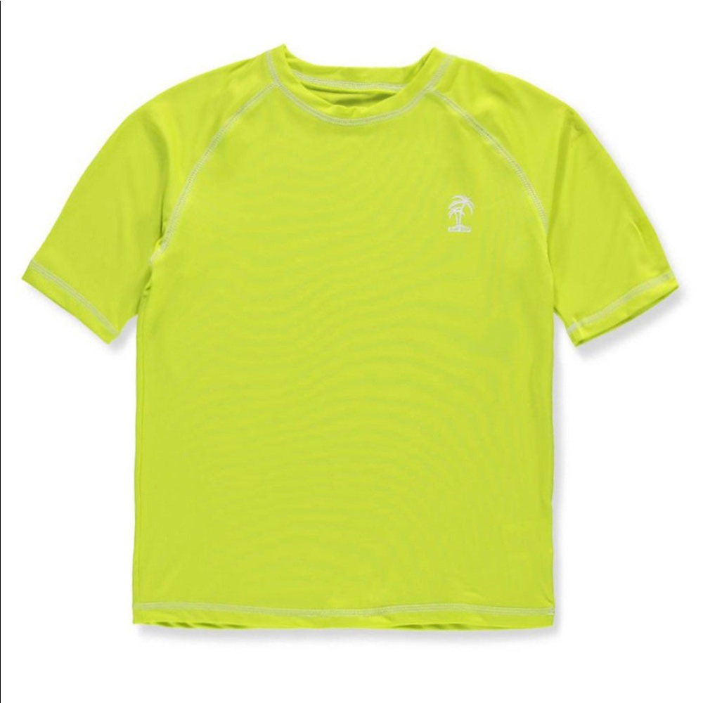 iXtreme Palm Tree Screen Rash Guard - Short Sleeve (For Big Boys)